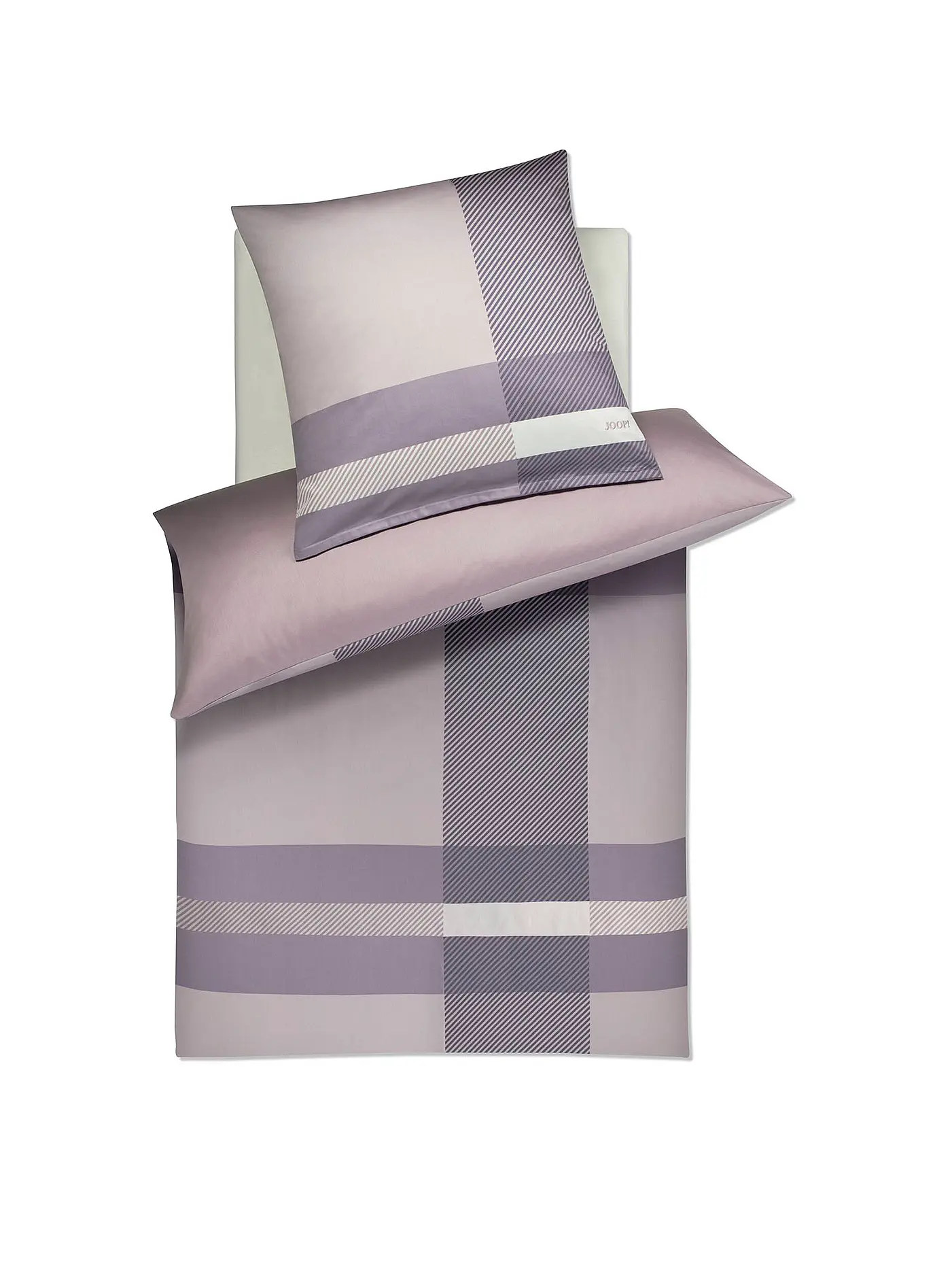 JOOP | Satin Bettwäsche MODERN 70x90cm/140x200cm Ocean | lila